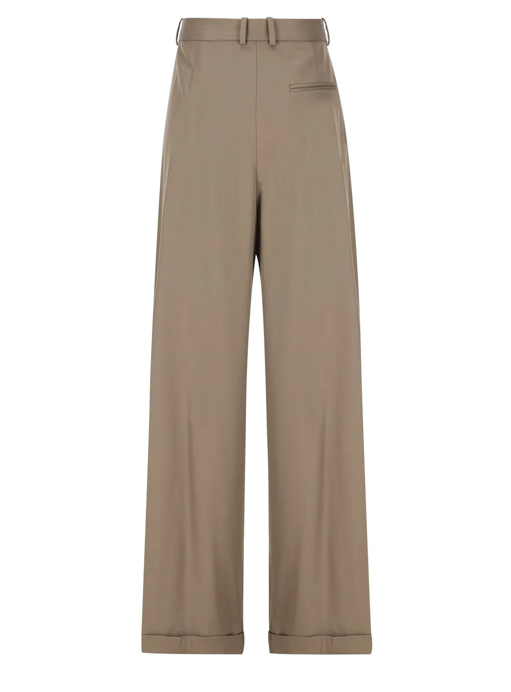 Mid-Rise Pleated Trousers