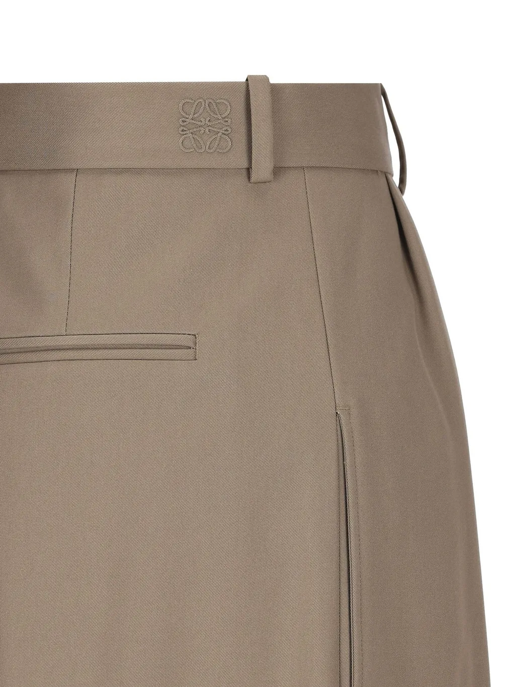 Mid-Rise Pleated Trousers