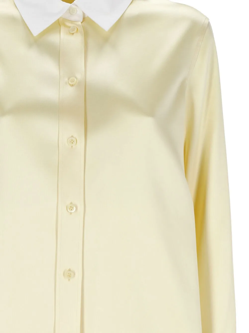 Long-Sleeved Satin Shirt