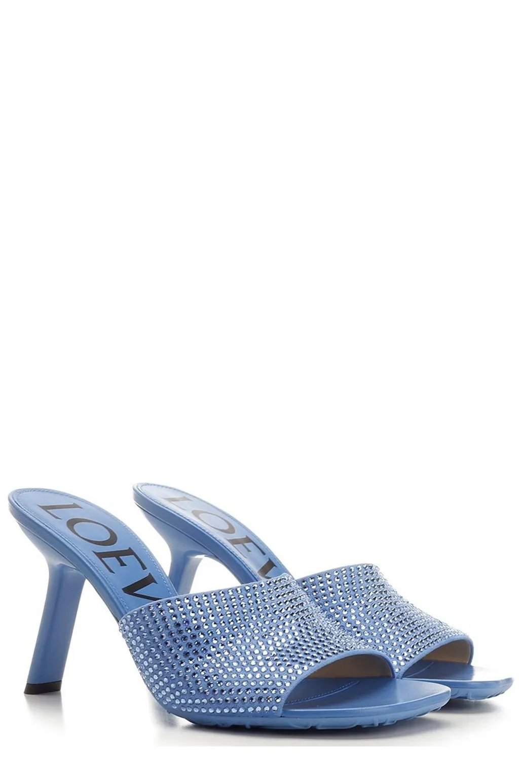 Petal Embellished Slip-On Mules