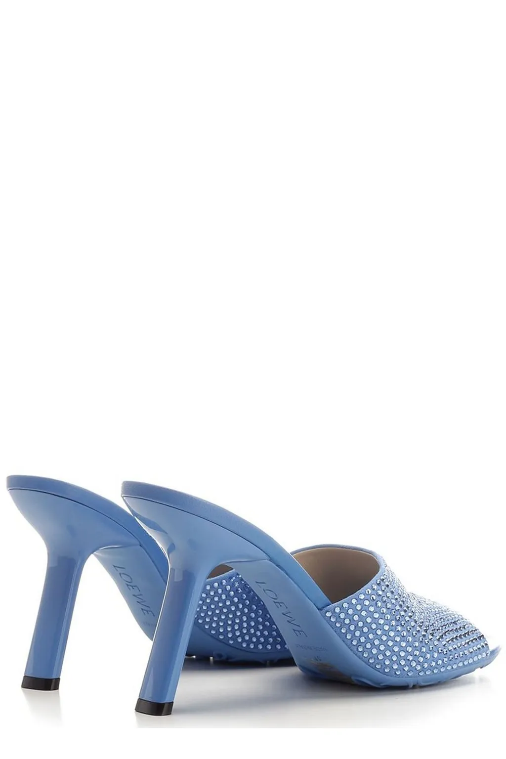 Petal Embellished Slip-On Mules