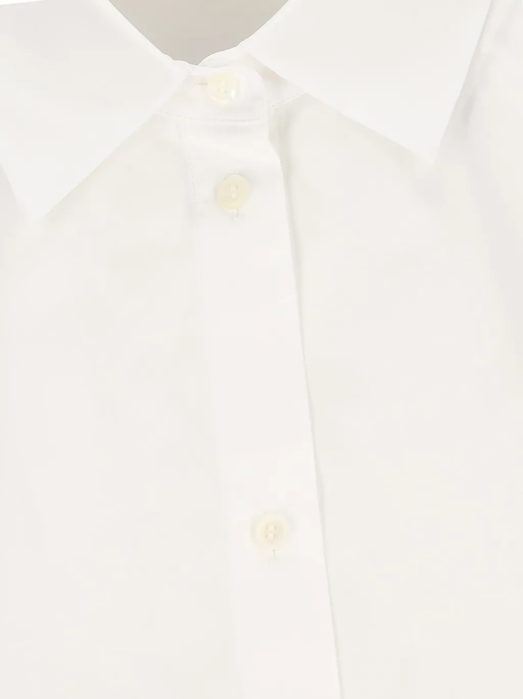 Asymmetric Hem Poplin Shirt