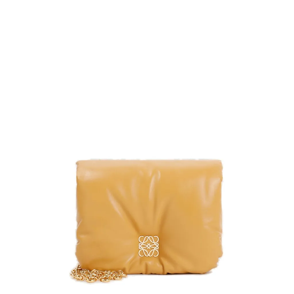 Goya Puffer Chained Shoulder Bag
