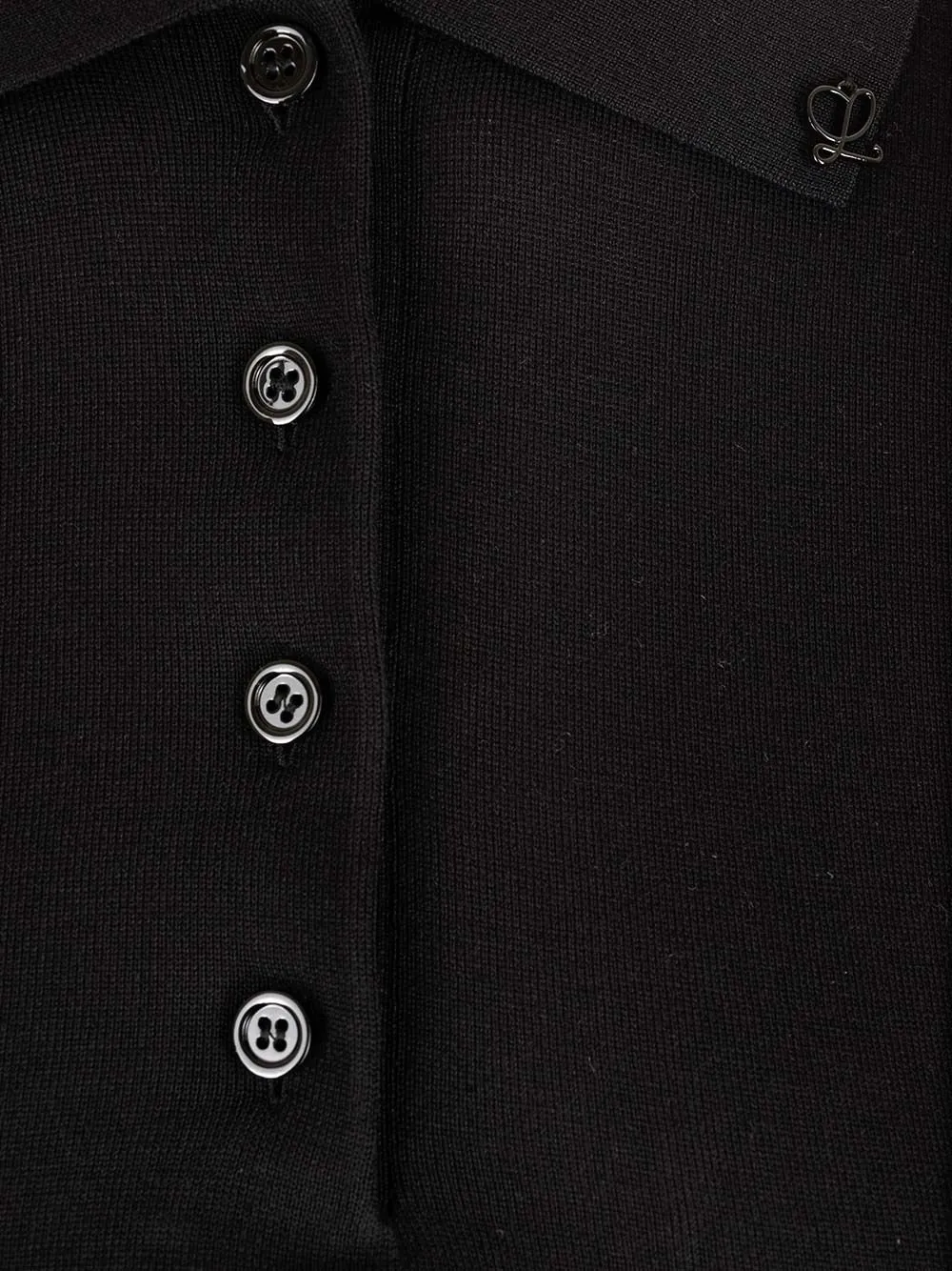 Cropped Short-Sleeved Polo Top