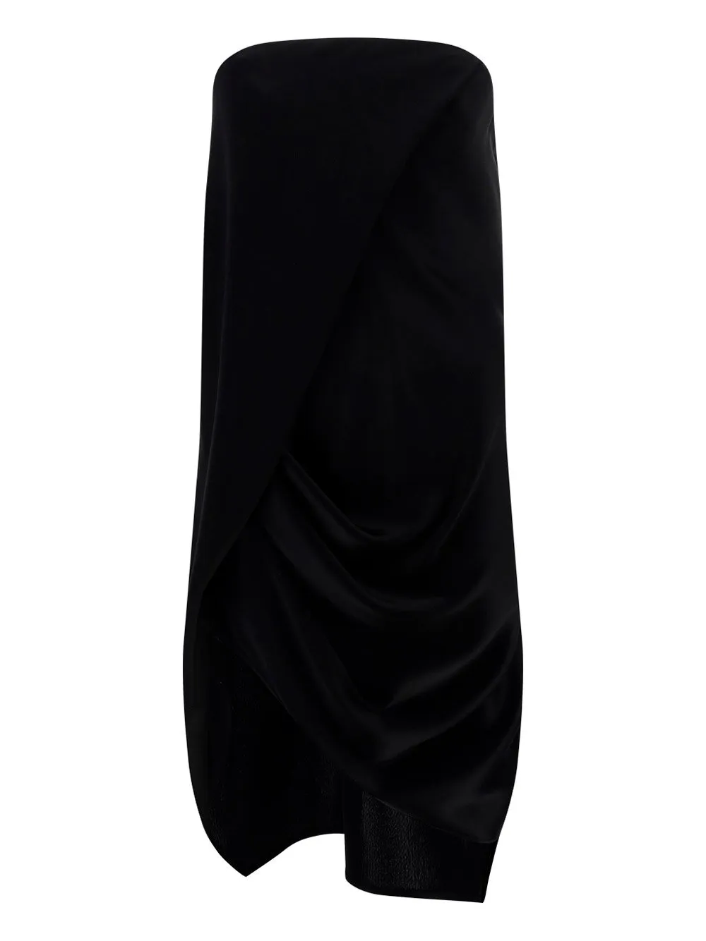 Crepe Satin Bustier Dress