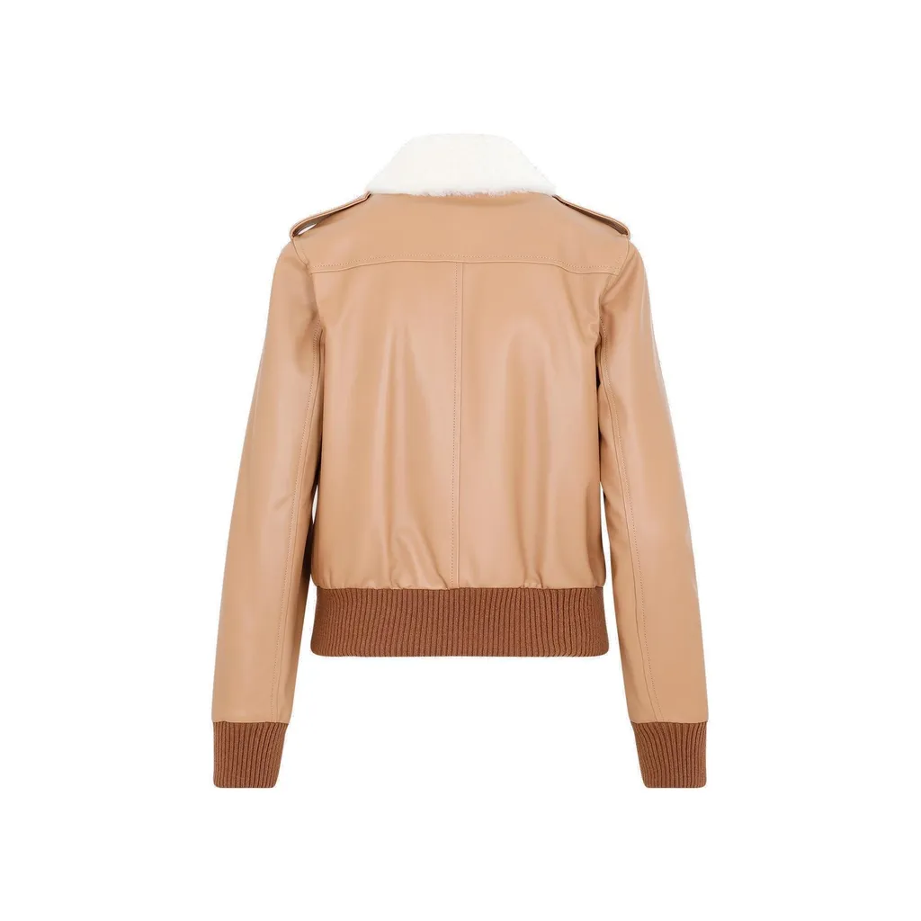 Zip-Up Leather Jacket