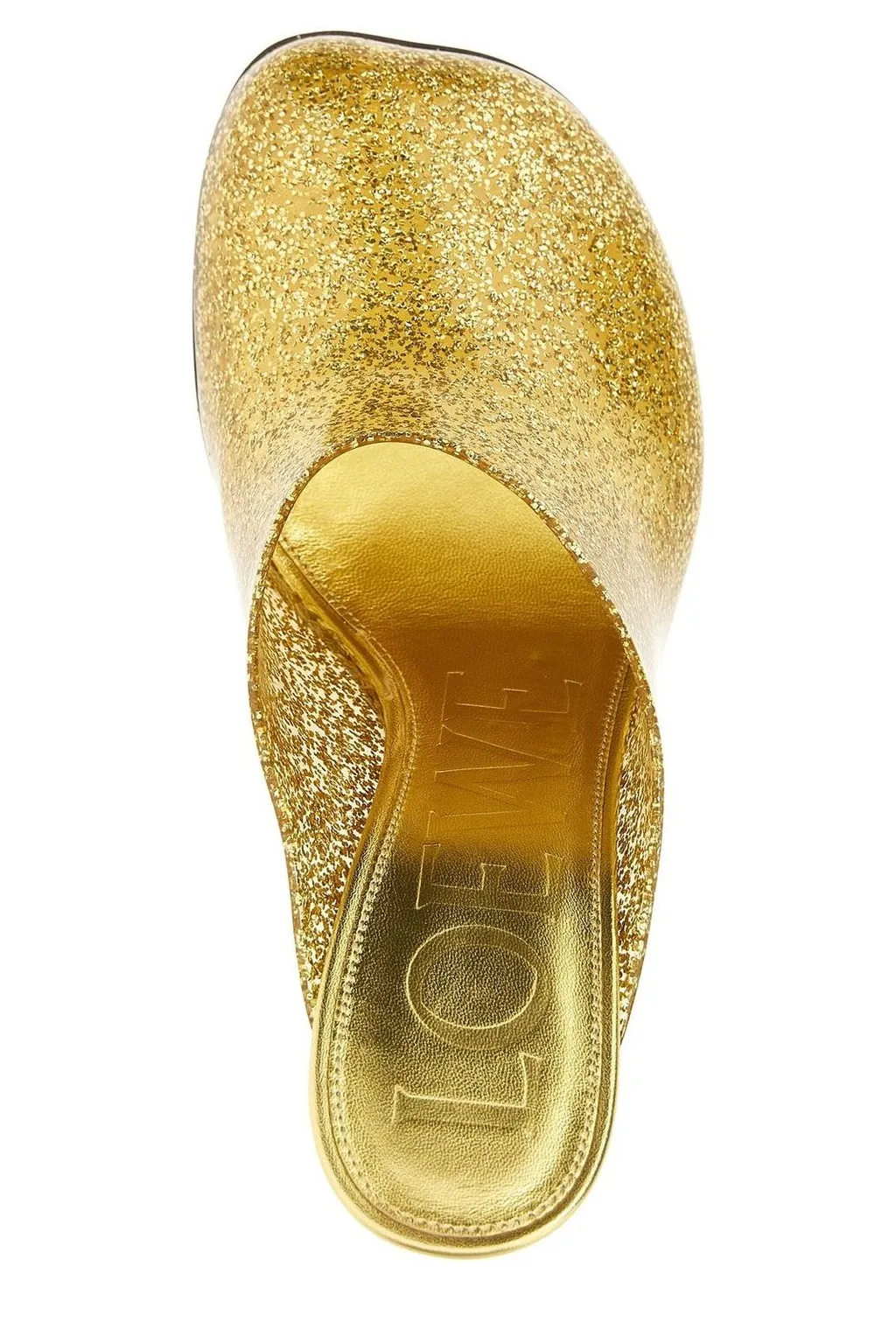 Glitter Finish Toy Mules