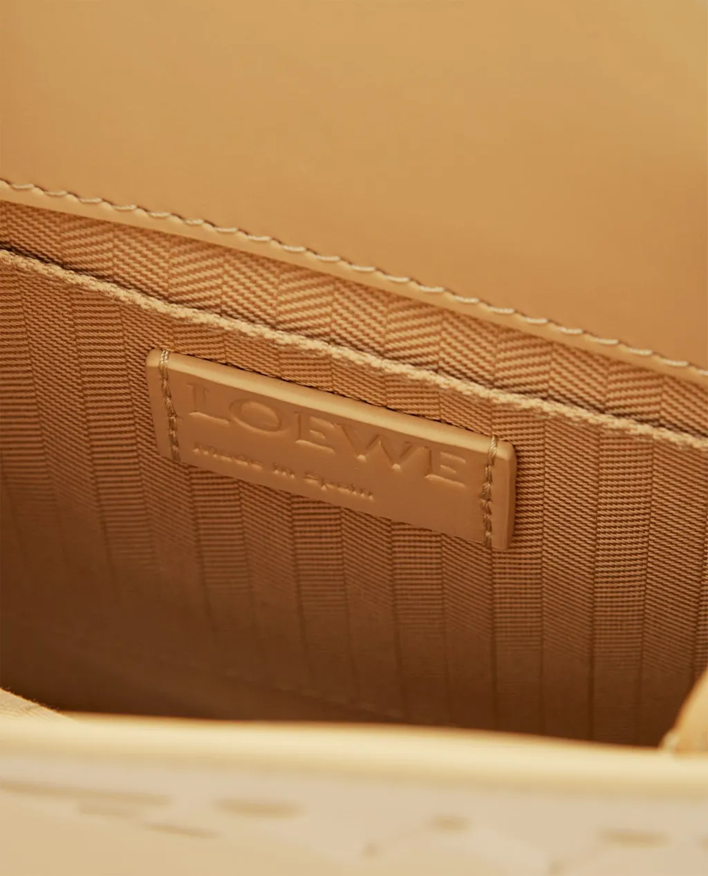 Logo Embossed Tote Bag