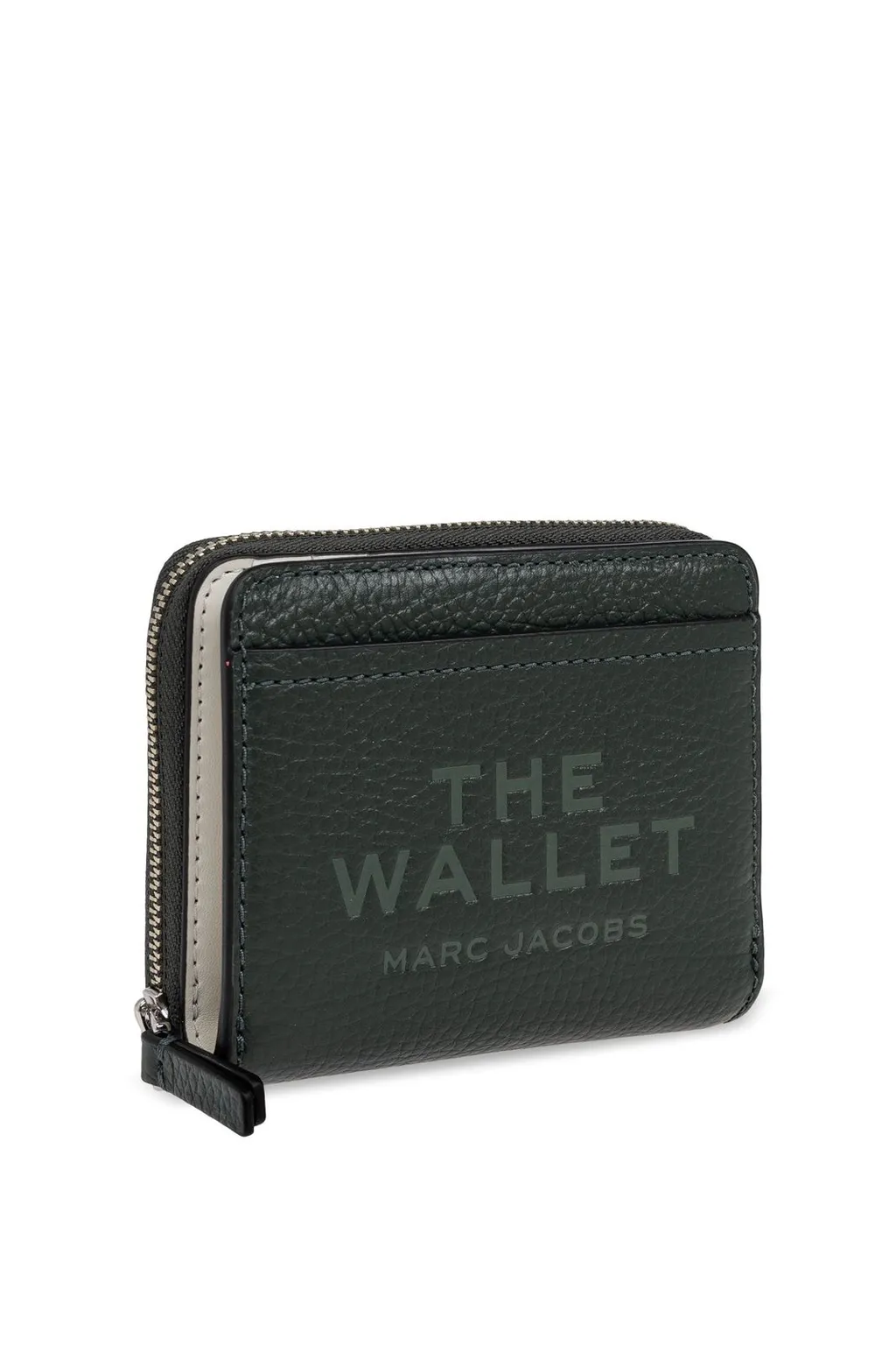 Logo Printed Zipped Mini Compact Wallet