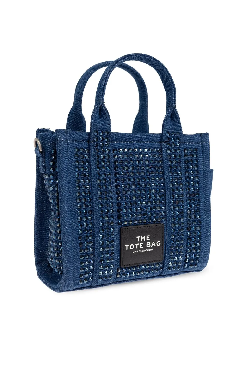 The Crystal Denim Crossbody Tote Bag