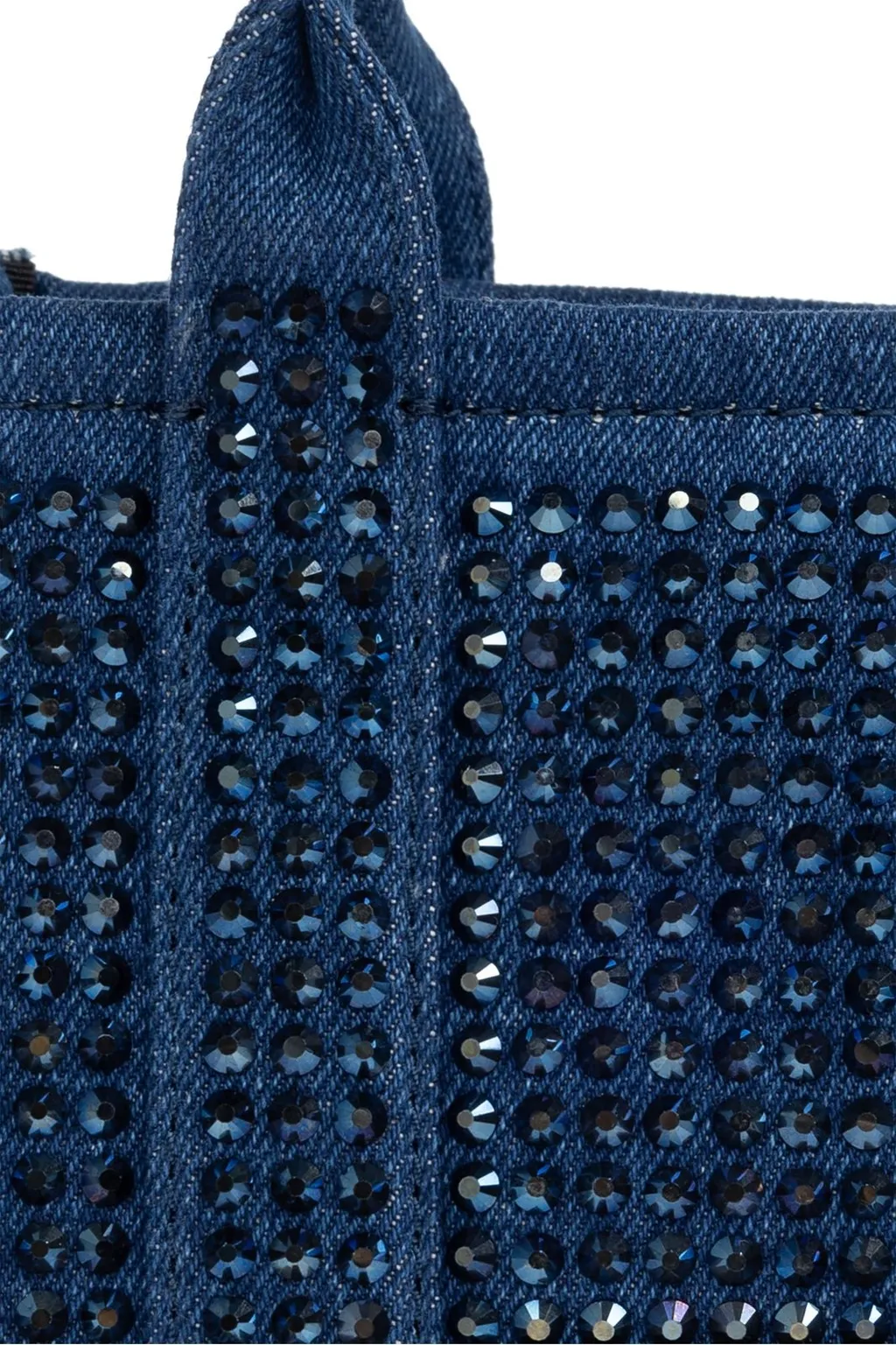 The Crystal Denim Crossbody Tote Bag