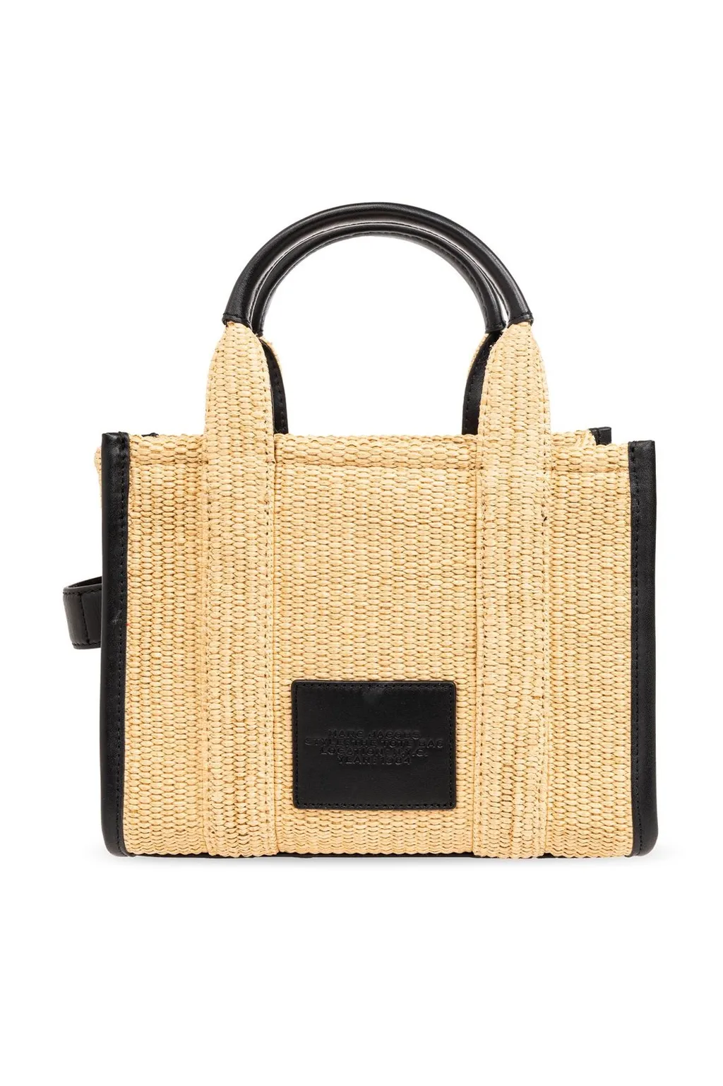 The Small Woven Top Handle Bag