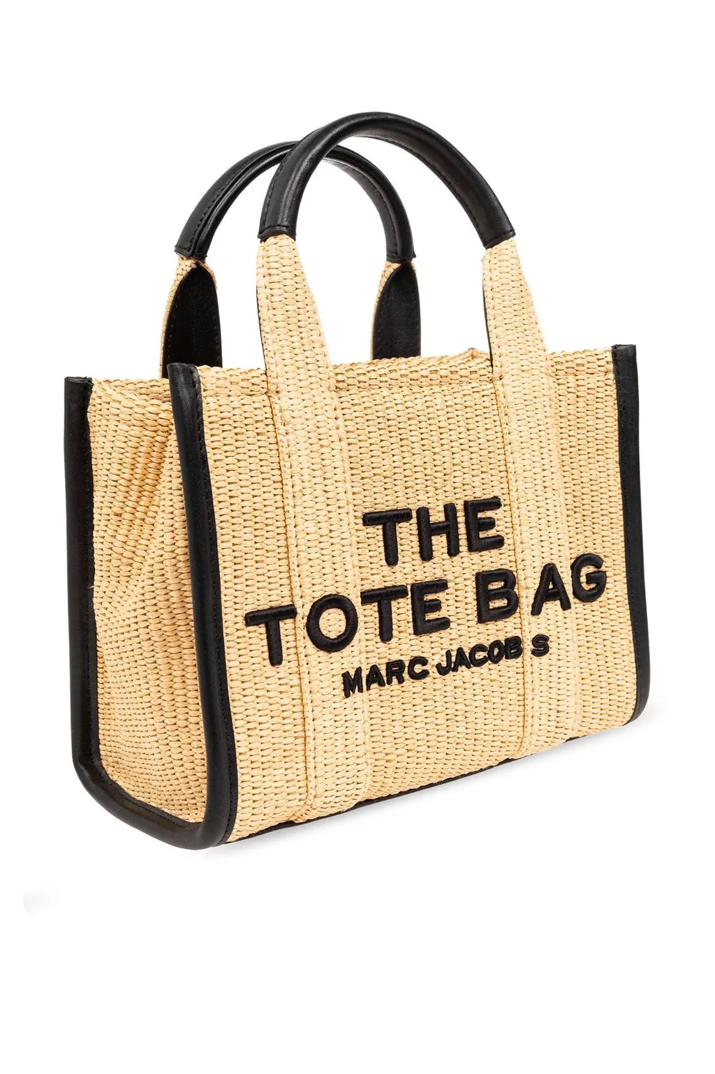 The Small Woven Top Handle Bag