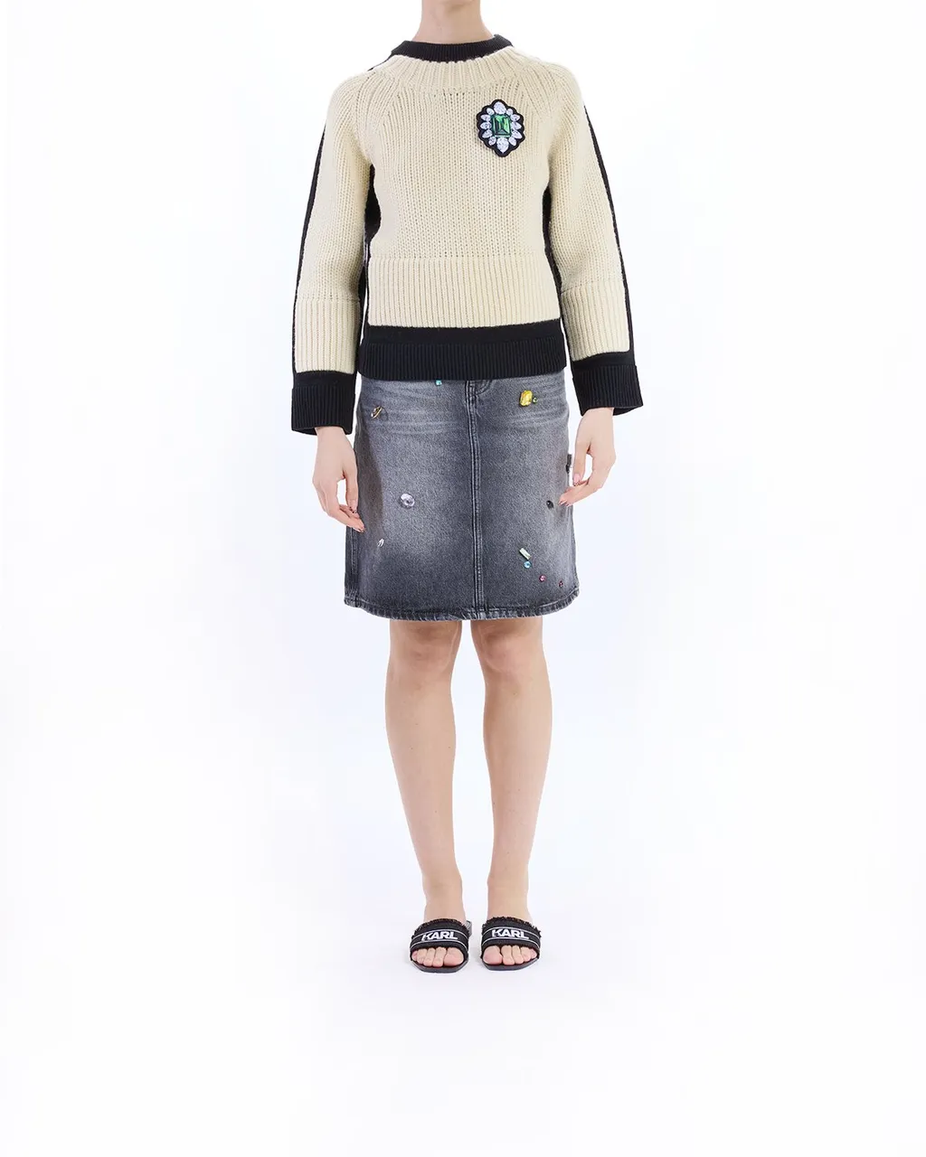 Trompe L'oeil Crewneck Jumper