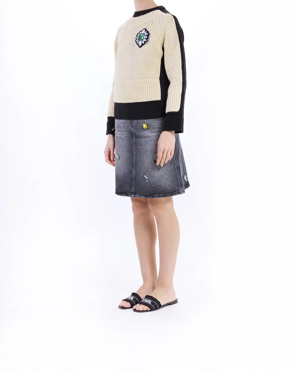 Trompe L'oeil Crewneck Jumper