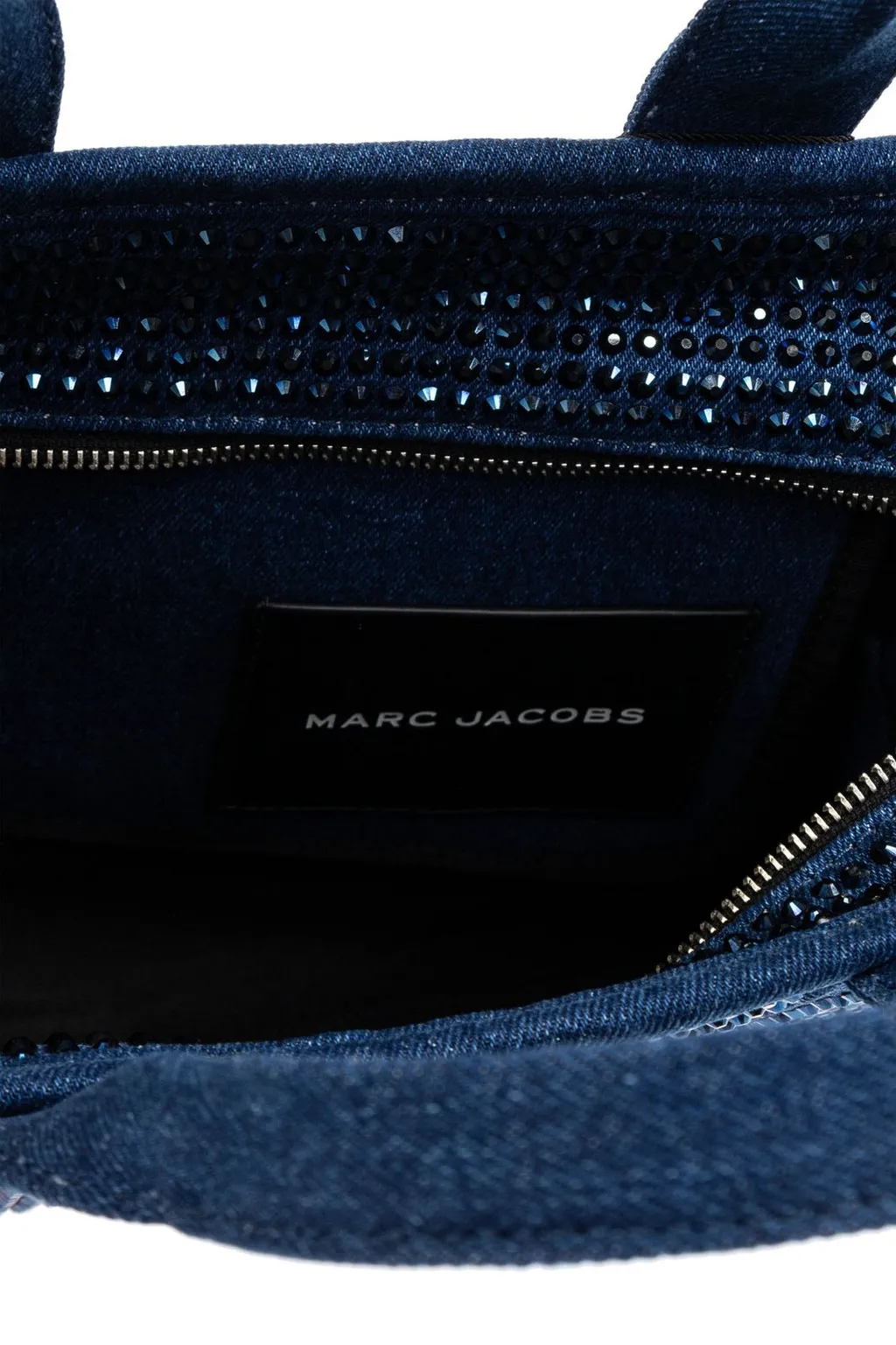 The Crystal Denim Small Tote Bag
