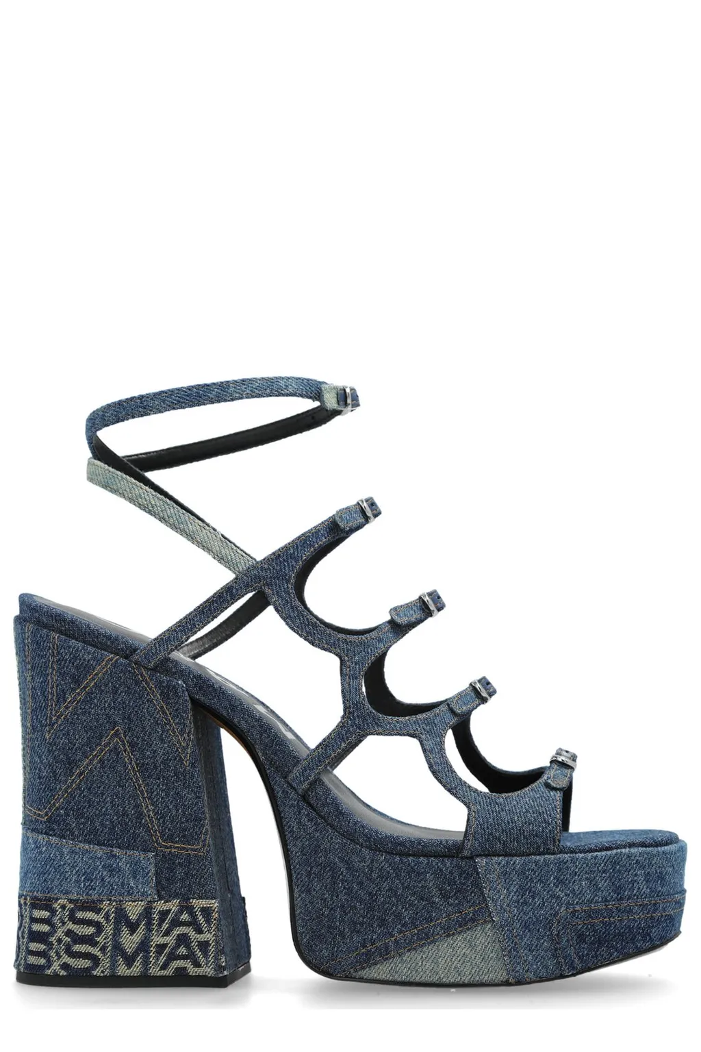 The Deconstructed Denim Kiki Platform Sandals