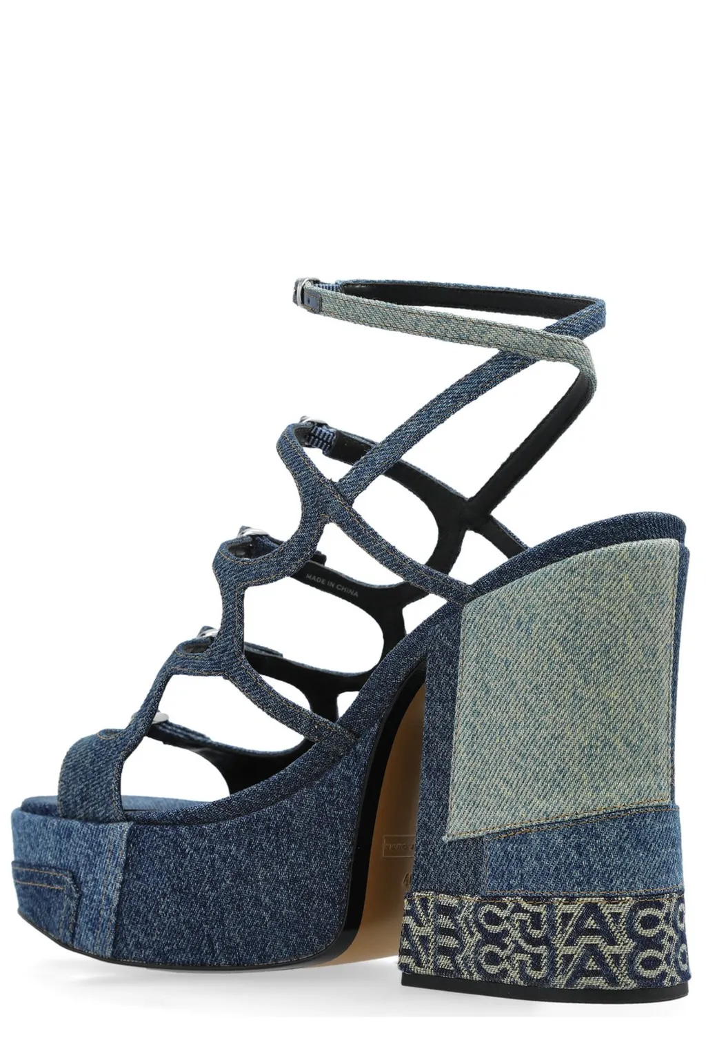 The Deconstructed Denim Kiki Platform Sandals