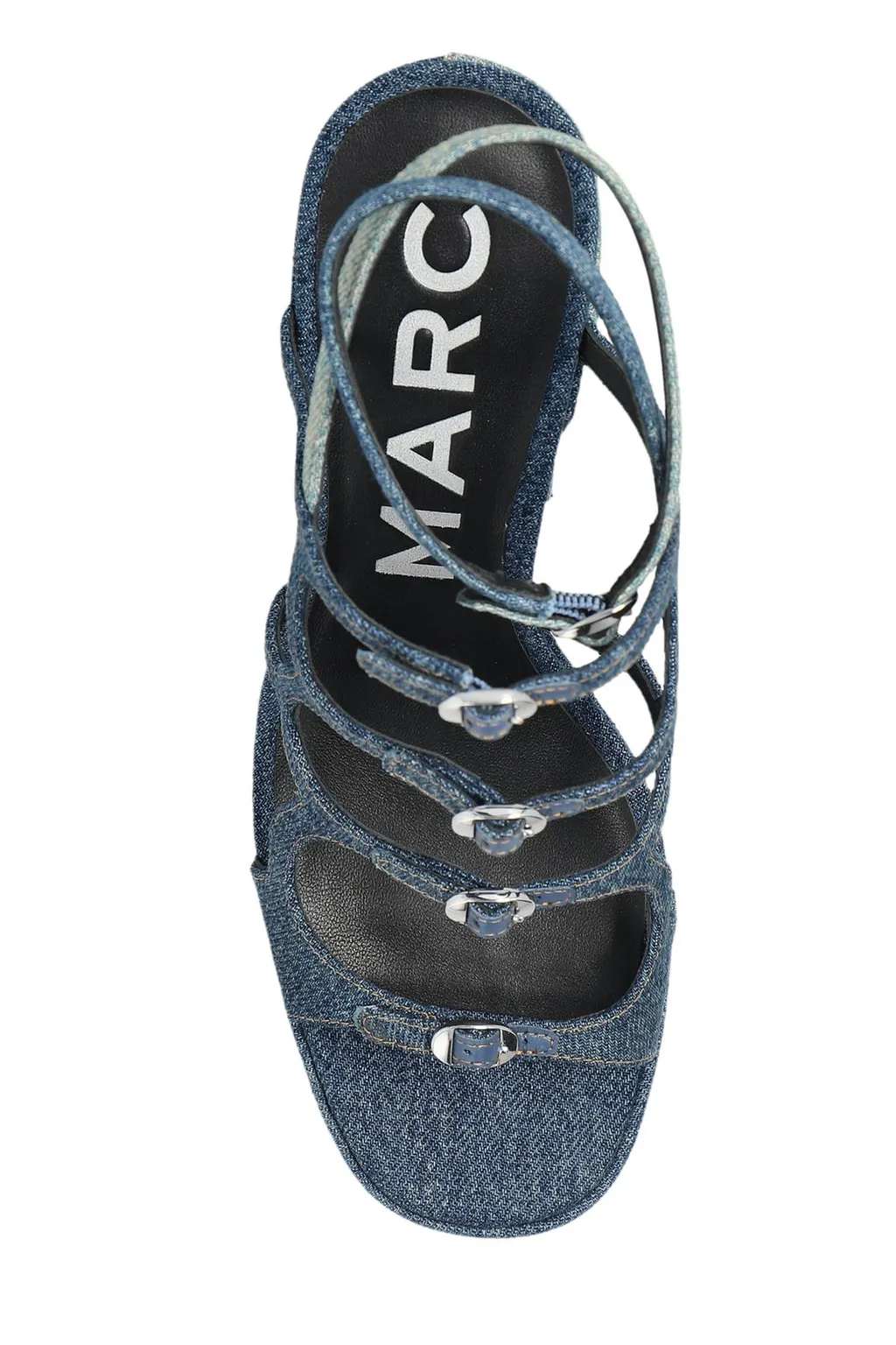 The Deconstructed Denim Kiki Platform Sandals