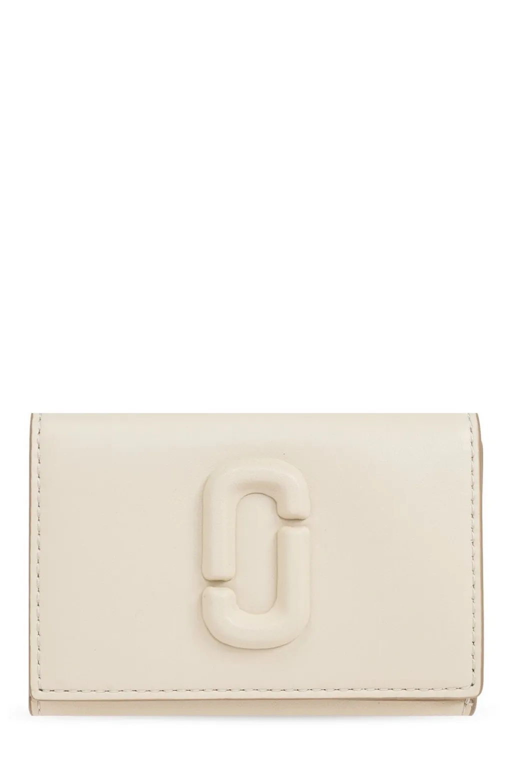 The Leather J Marc Logo-Plaque Wallet