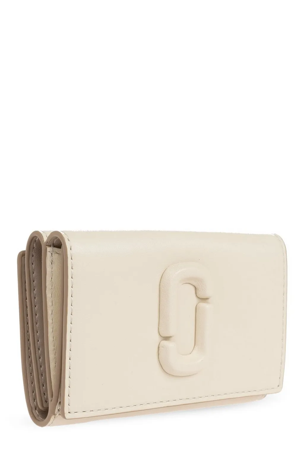 The Leather J Marc Logo-Plaque Wallet