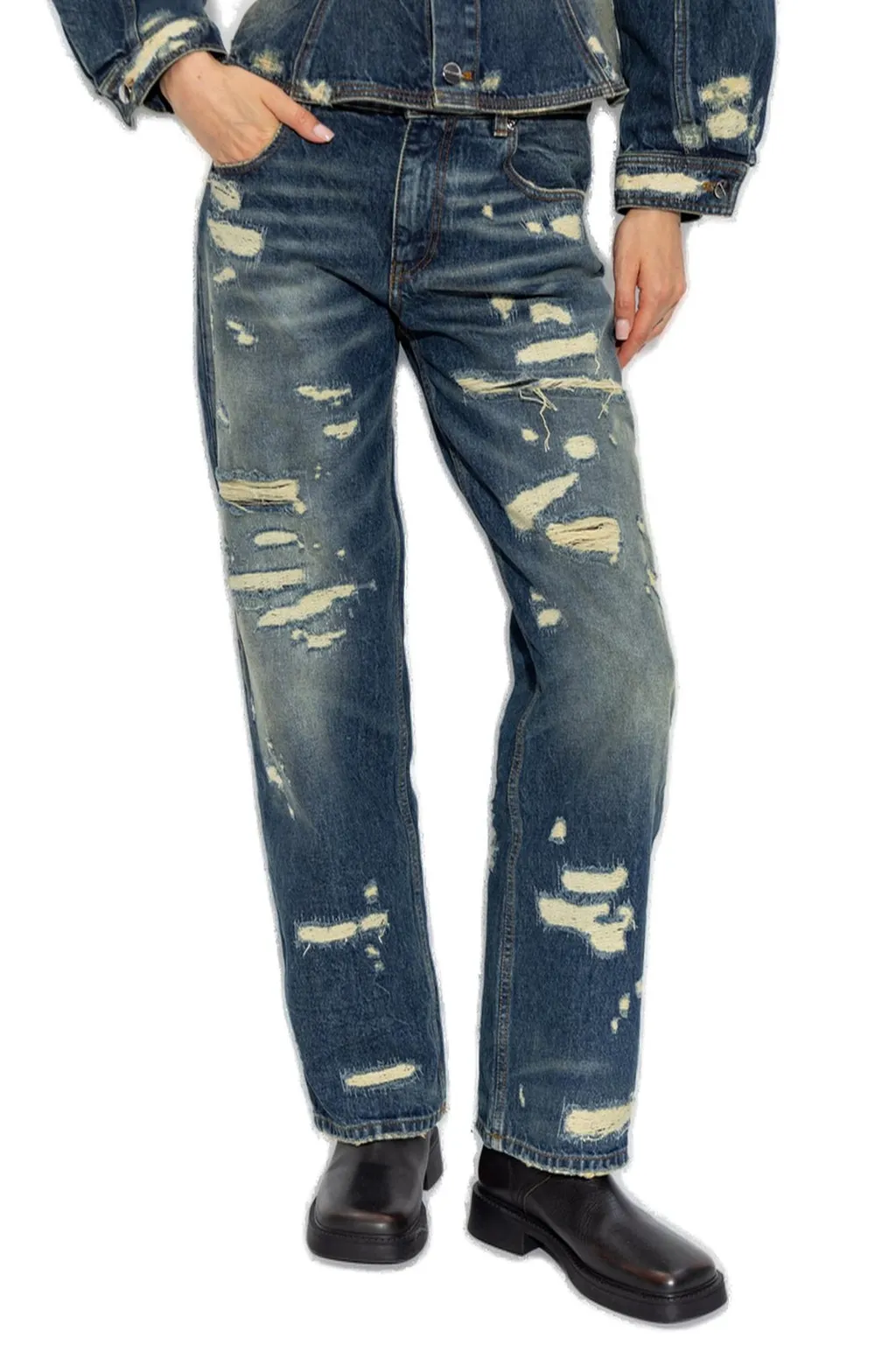 The Rip And Repair Straight-Leg Jeans