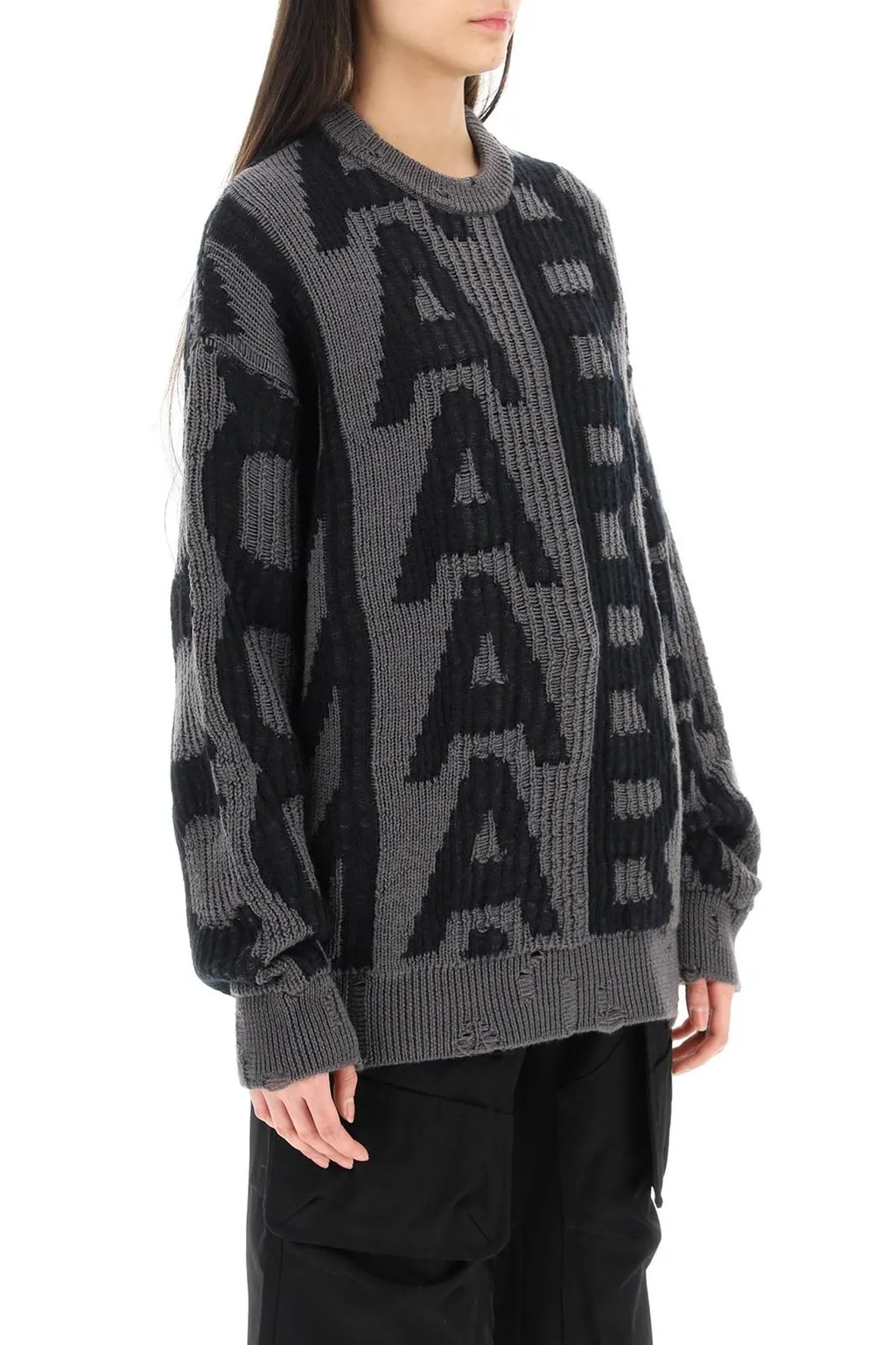 Distressed Crewneck Jumper