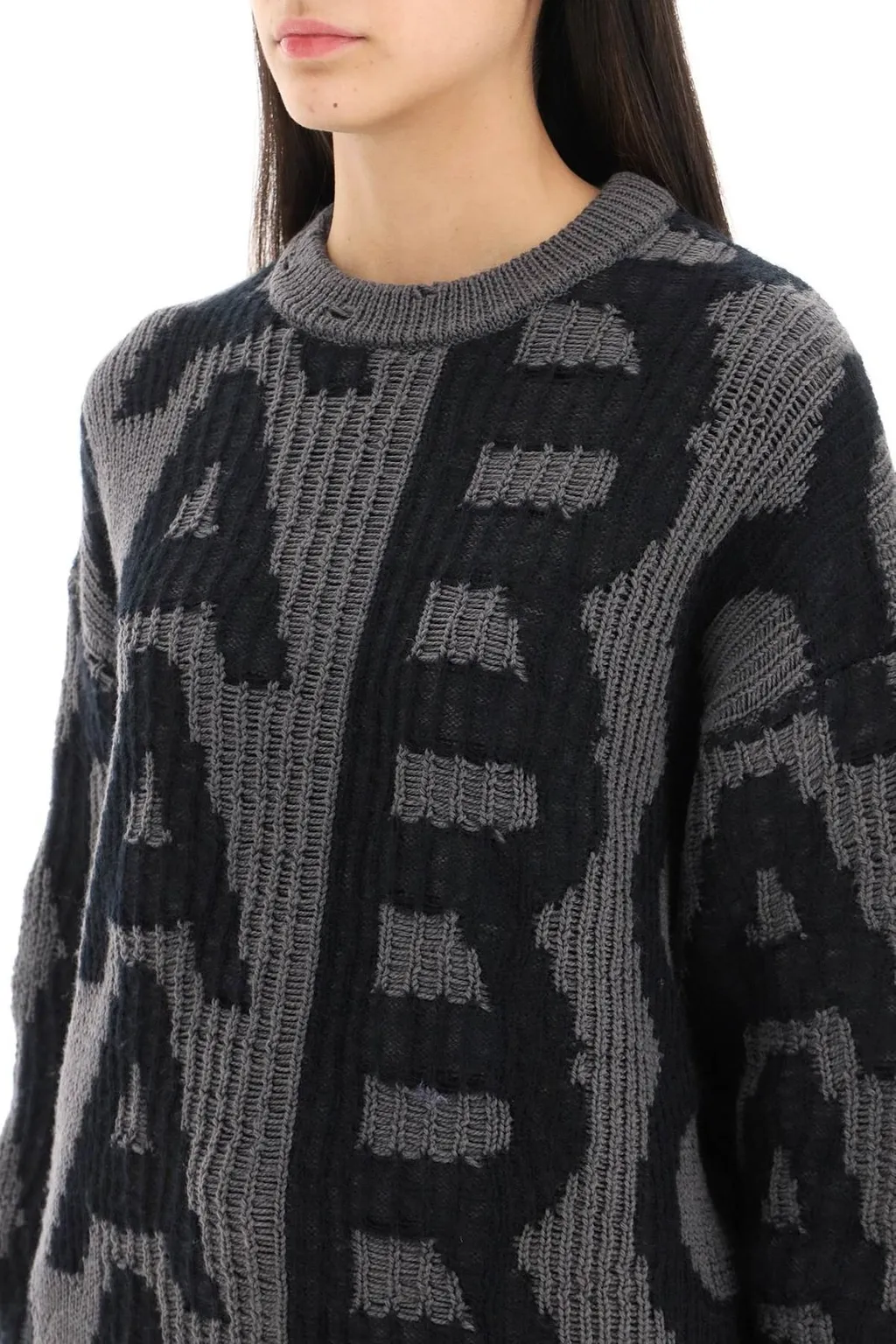 Distressed Crewneck Jumper