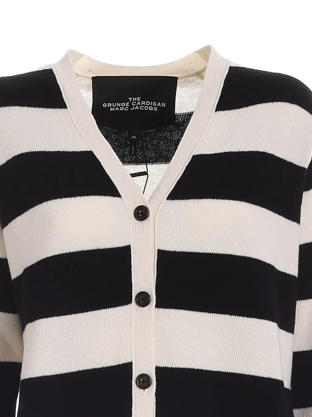Button-Up Striped Cardigan