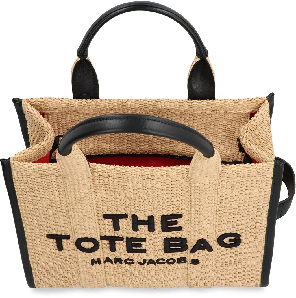 The Medium Woven Top Handle Bag