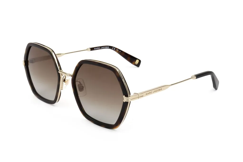 Hexagonal Frame Sunglasses
