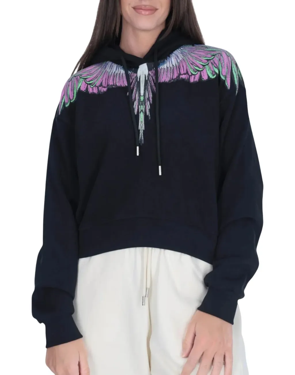 Wings Print Hoodie
