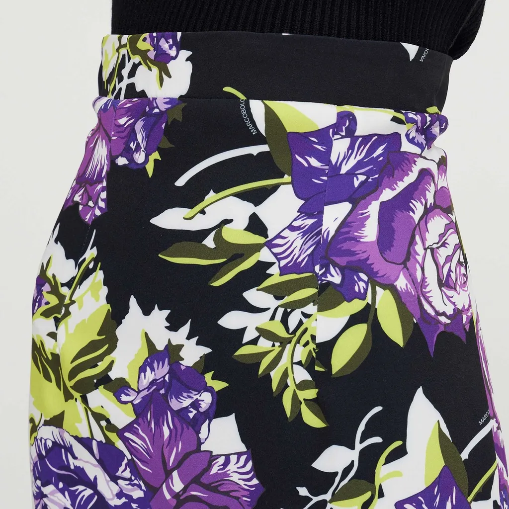 Floral Print Pencil Skirt