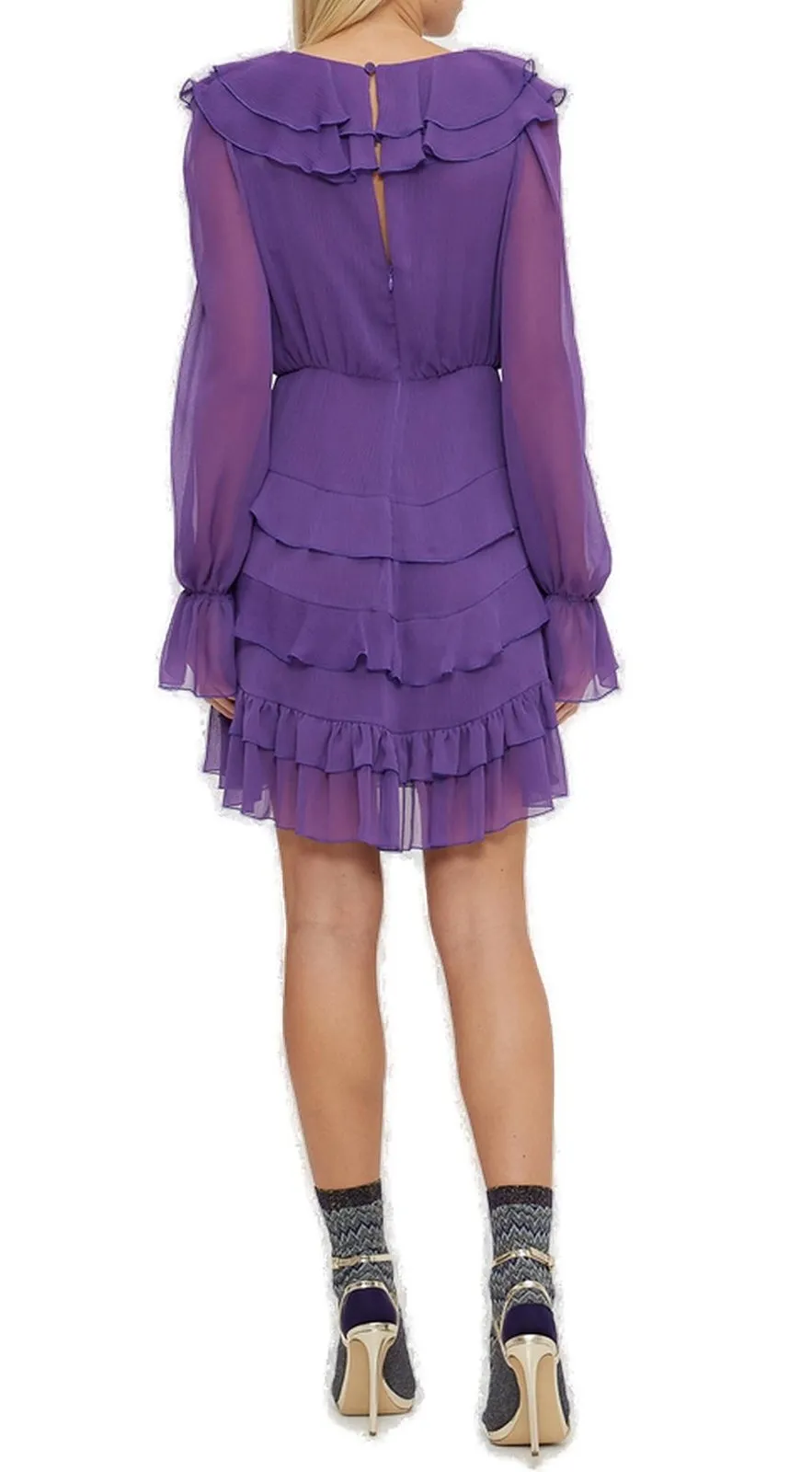Ruffled Chiffon Dress
