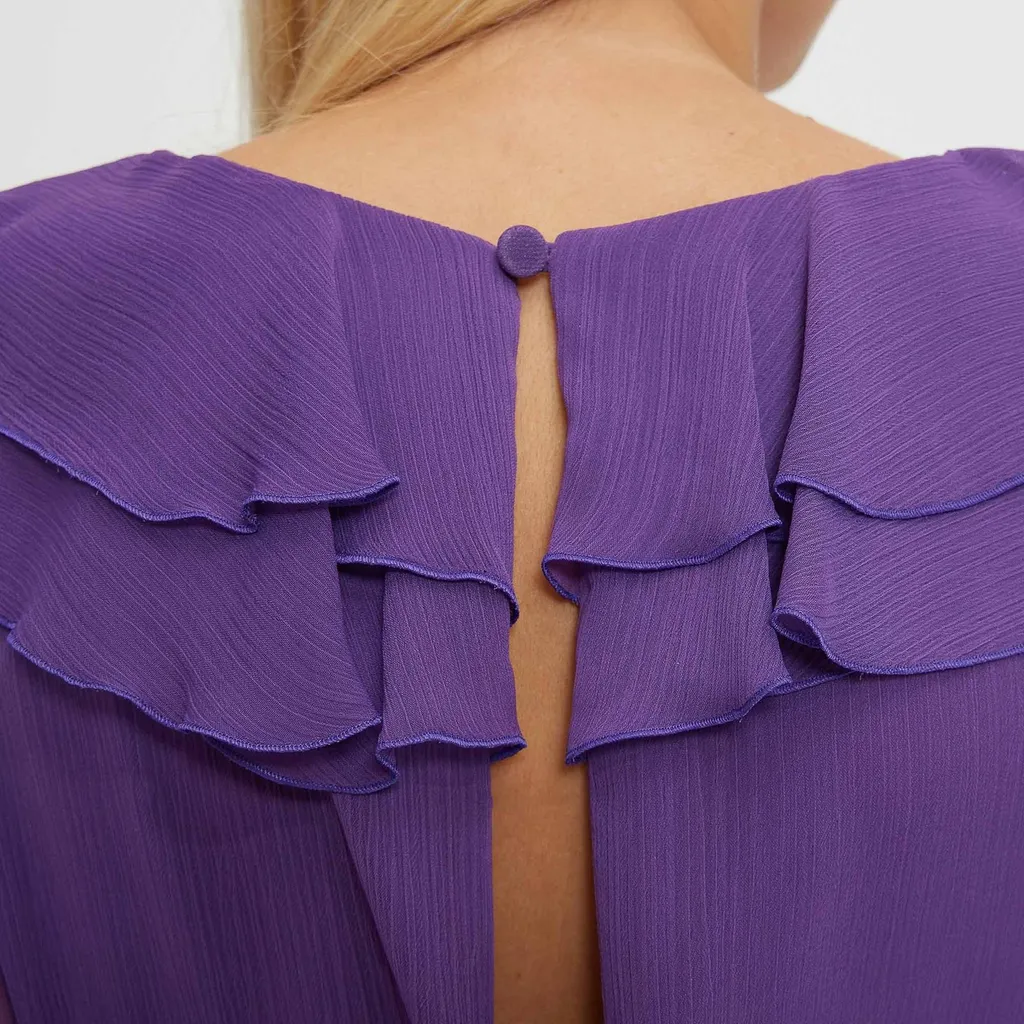 Ruffled Chiffon Dress