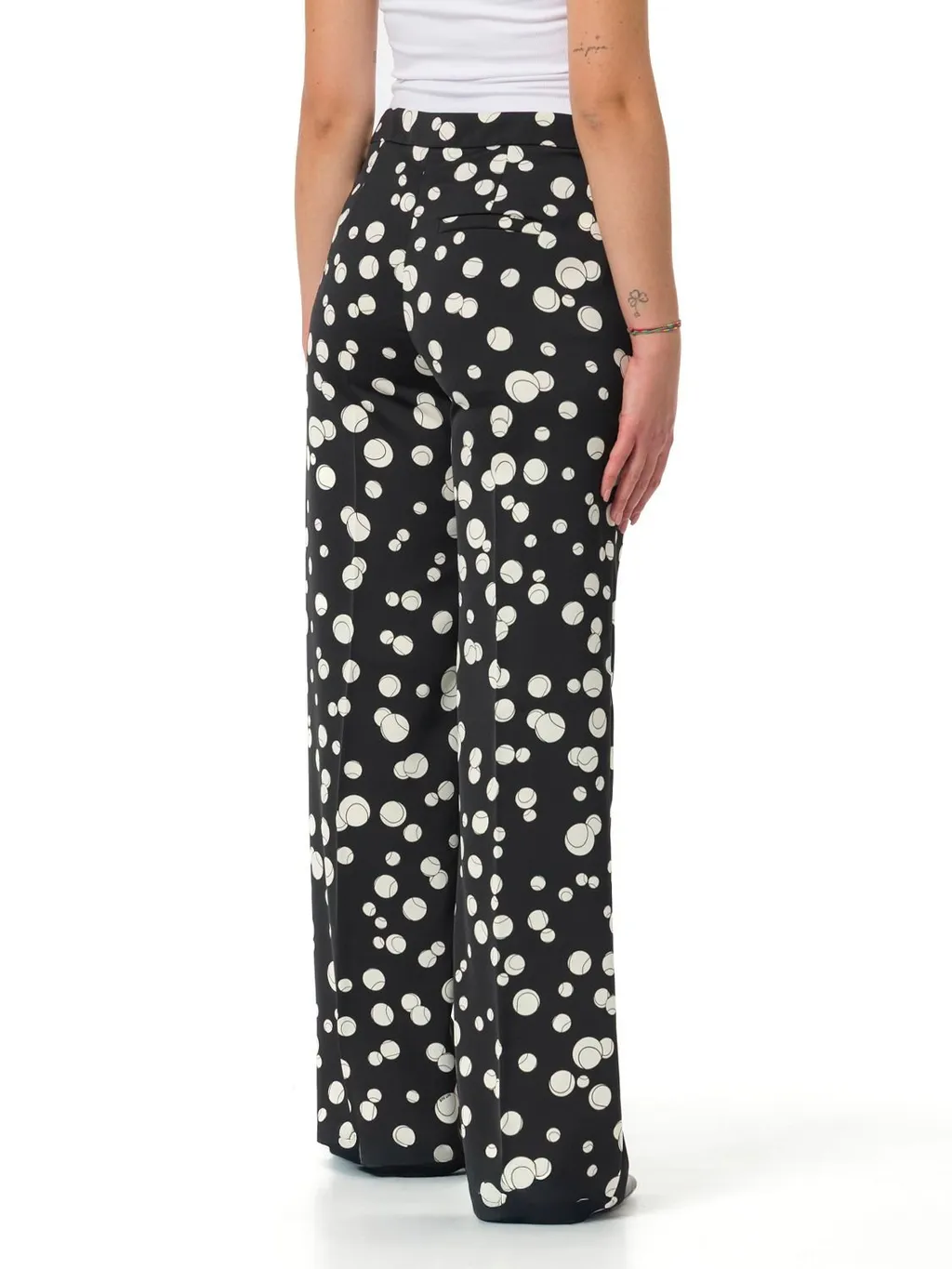 High-Waisted Wide-Leg Trousers