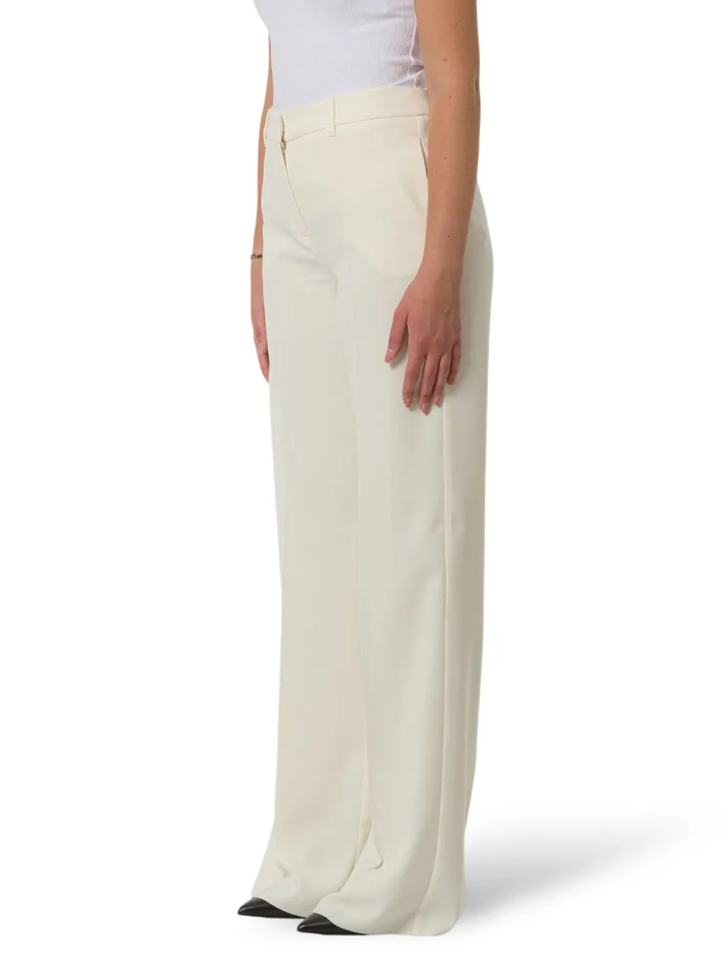 High-Waisted Wide-Leg Trousers