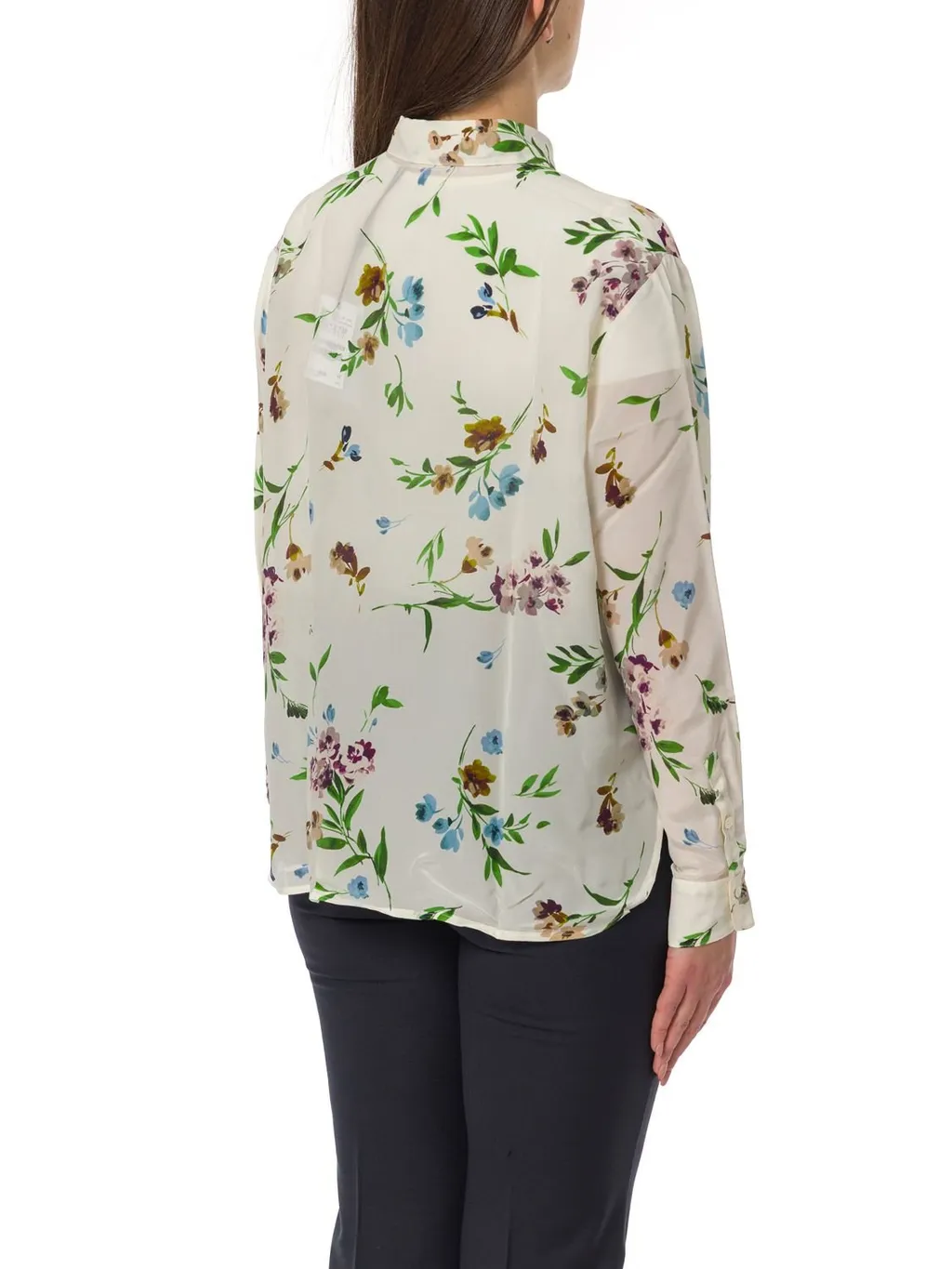Floral Print Silk Shirt
