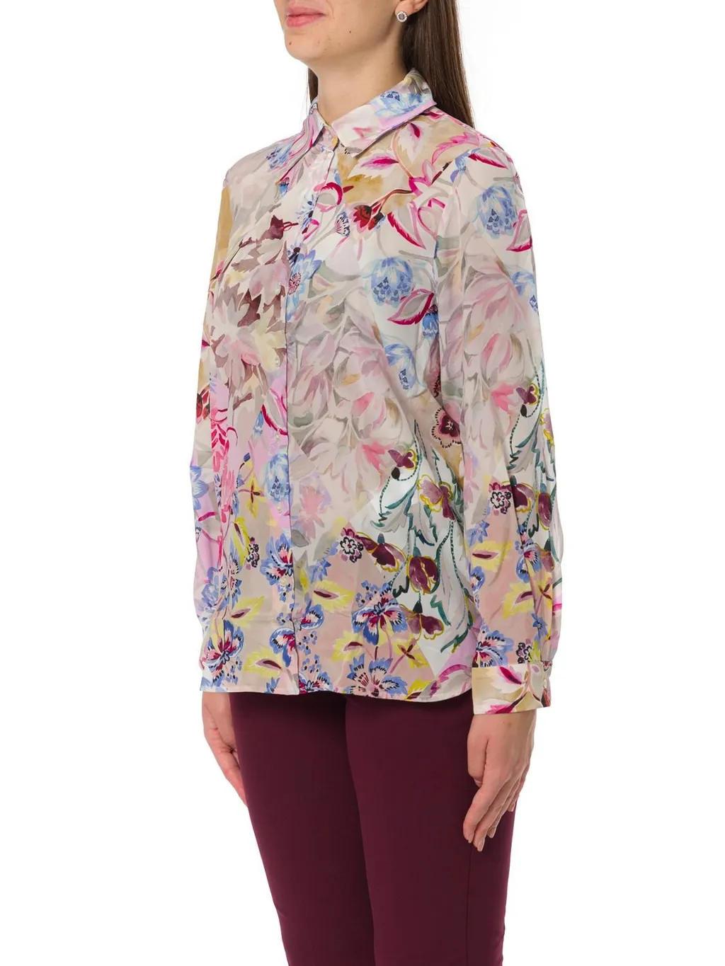 Floral Print Button-Up Shirt