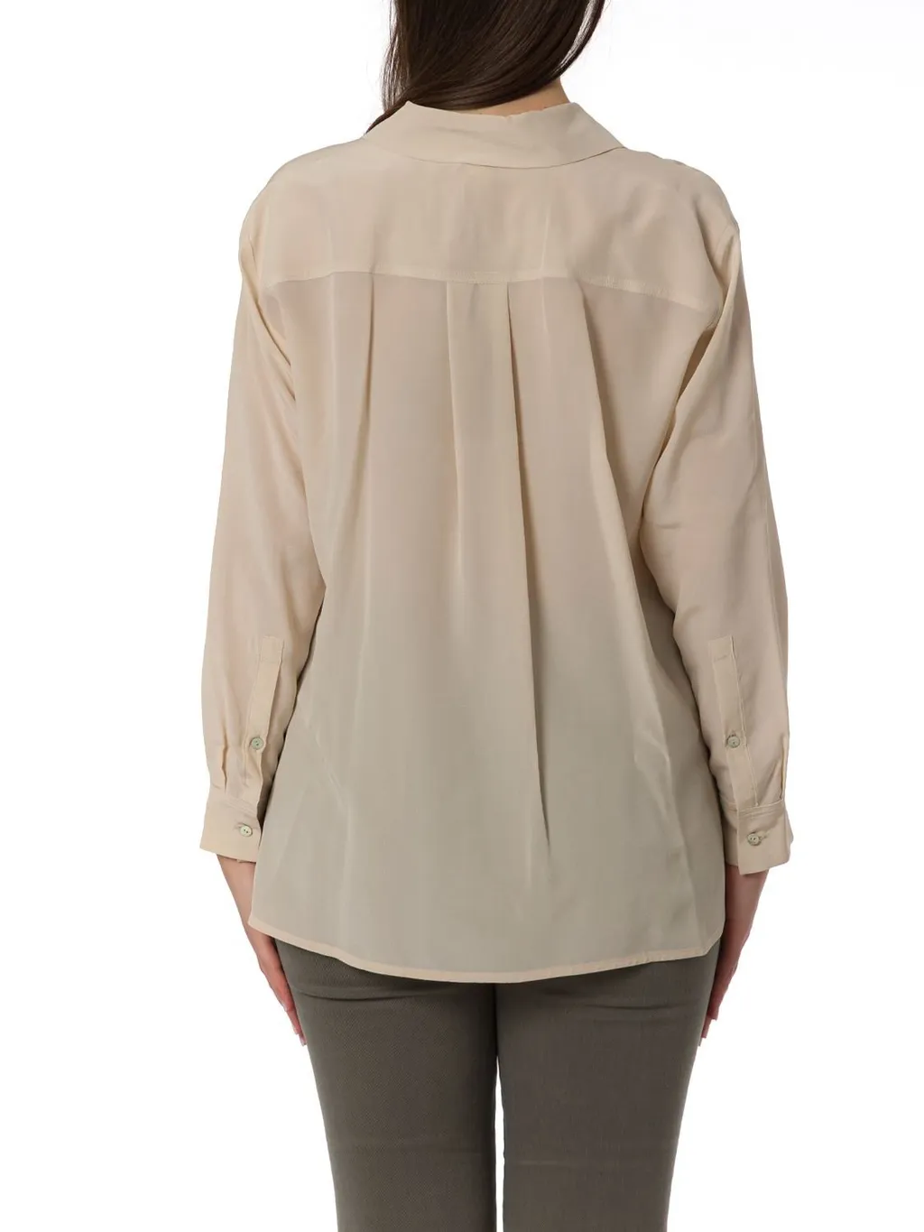 Long Sleeve Collared Blouse