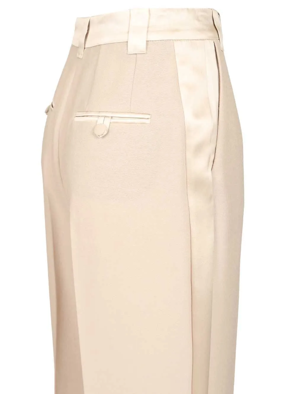 High-Waisted Wide-Leg Trousers