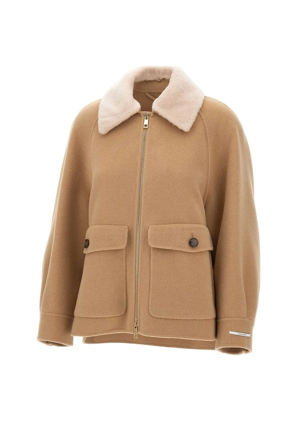 Bomber Jacket With Shearling Collar
