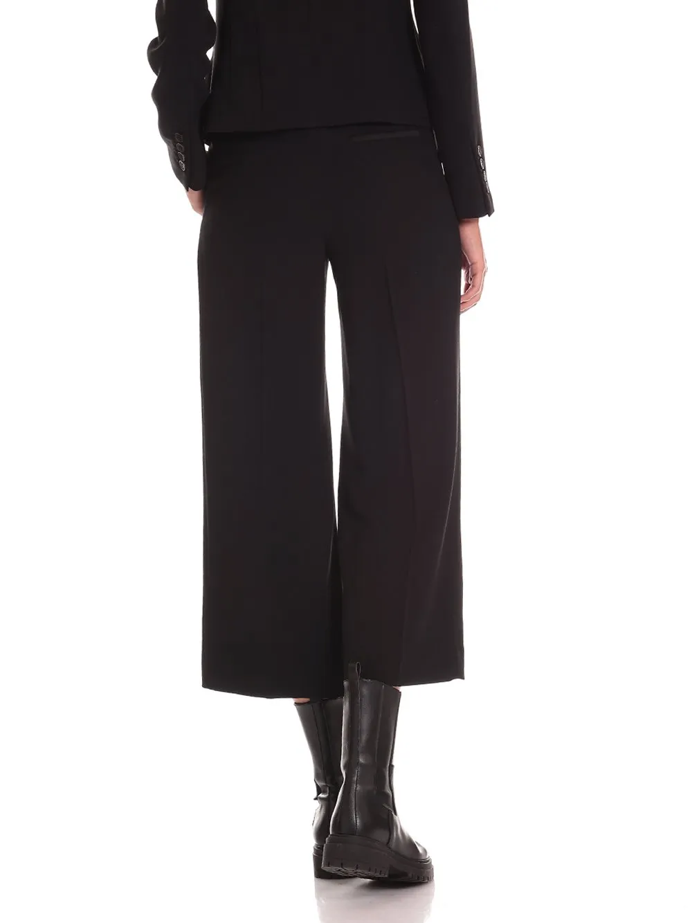 Wide Leg Cropped Trousers