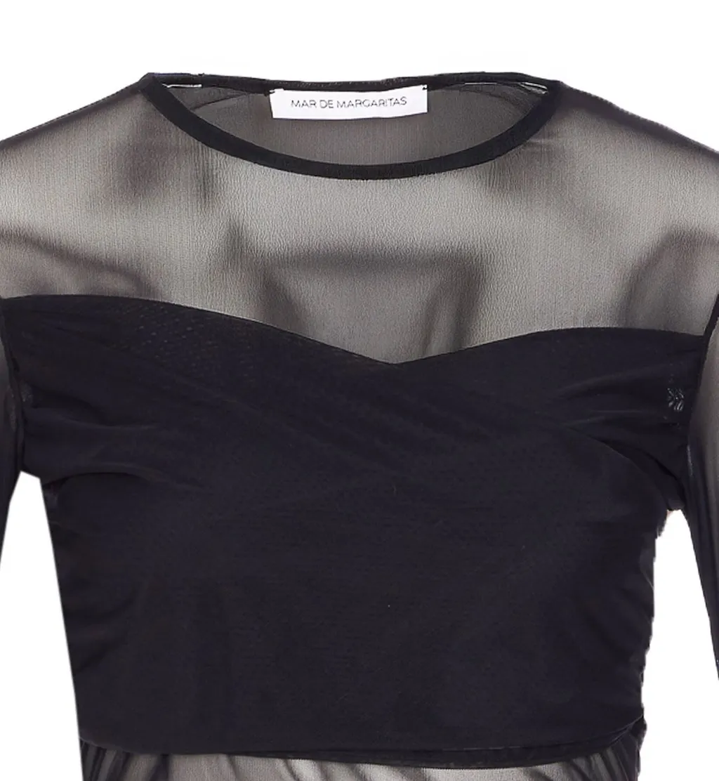 Sheer Long Sleeve Top