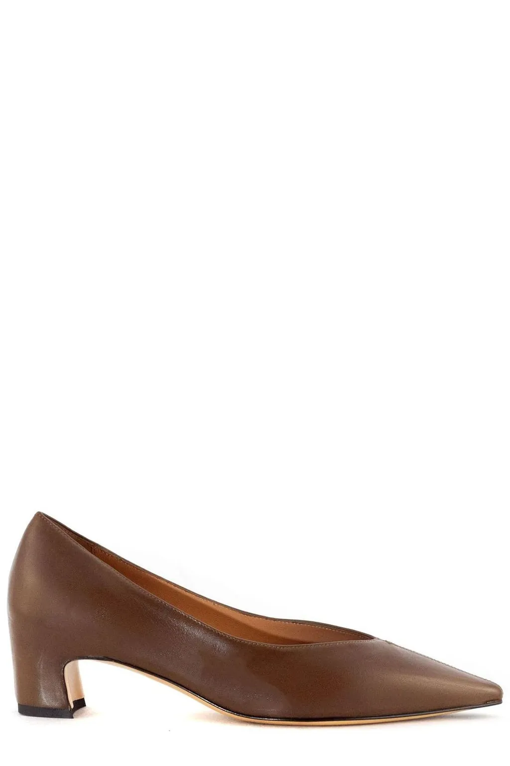 Pointed Toe Block Heel Pumps