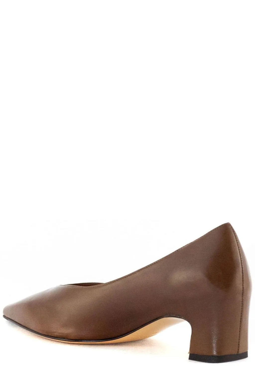 Pointed Toe Block Heel Pumps