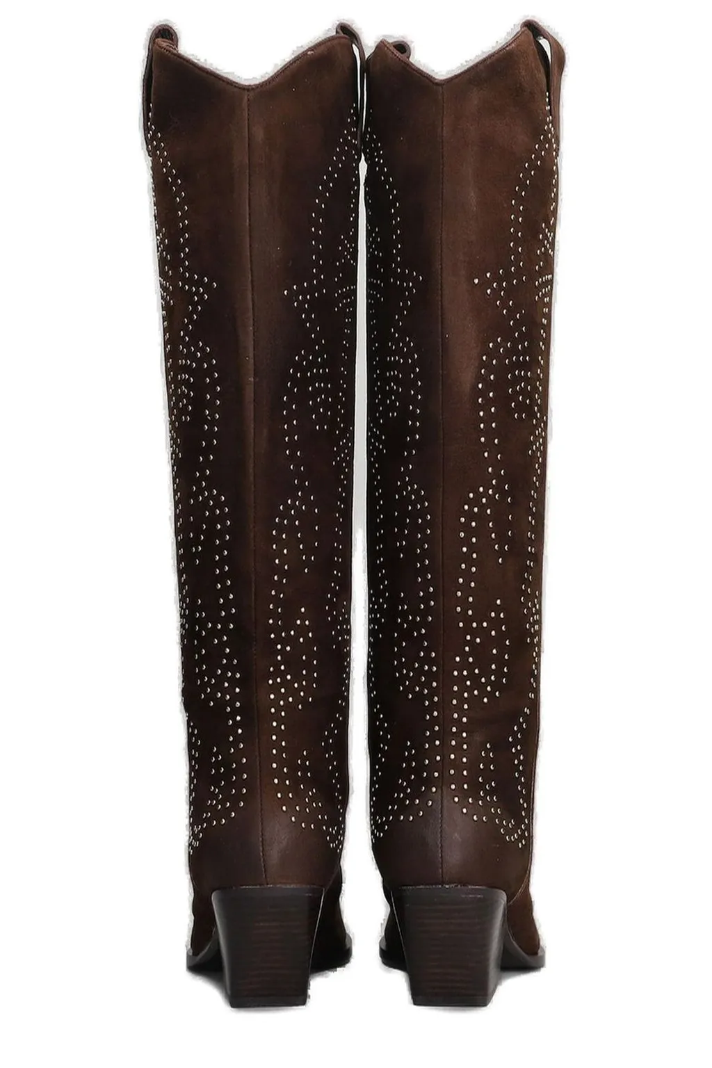 Knee-High Studded Cowboy Boots
