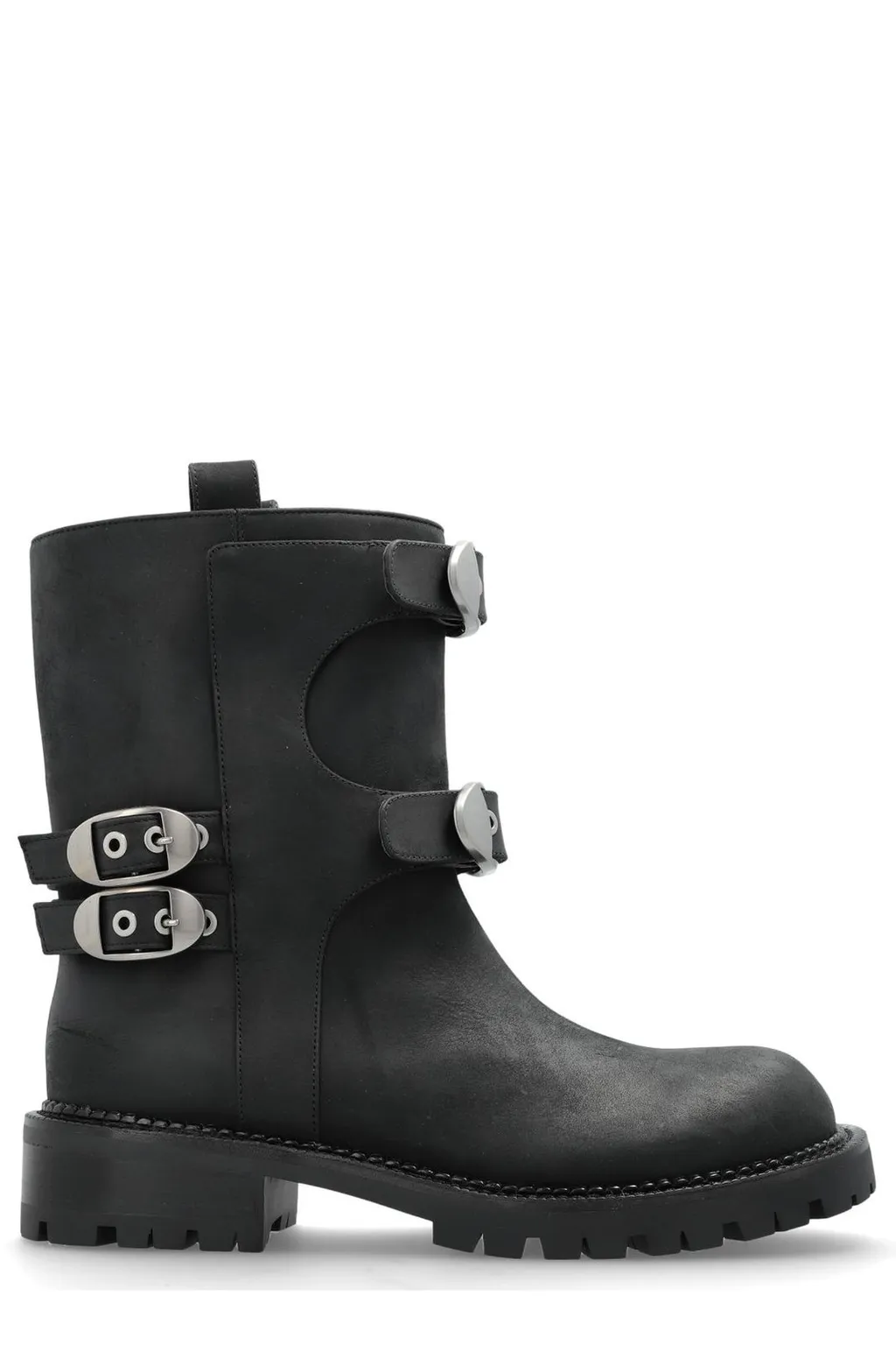 Buckled Leather Boots