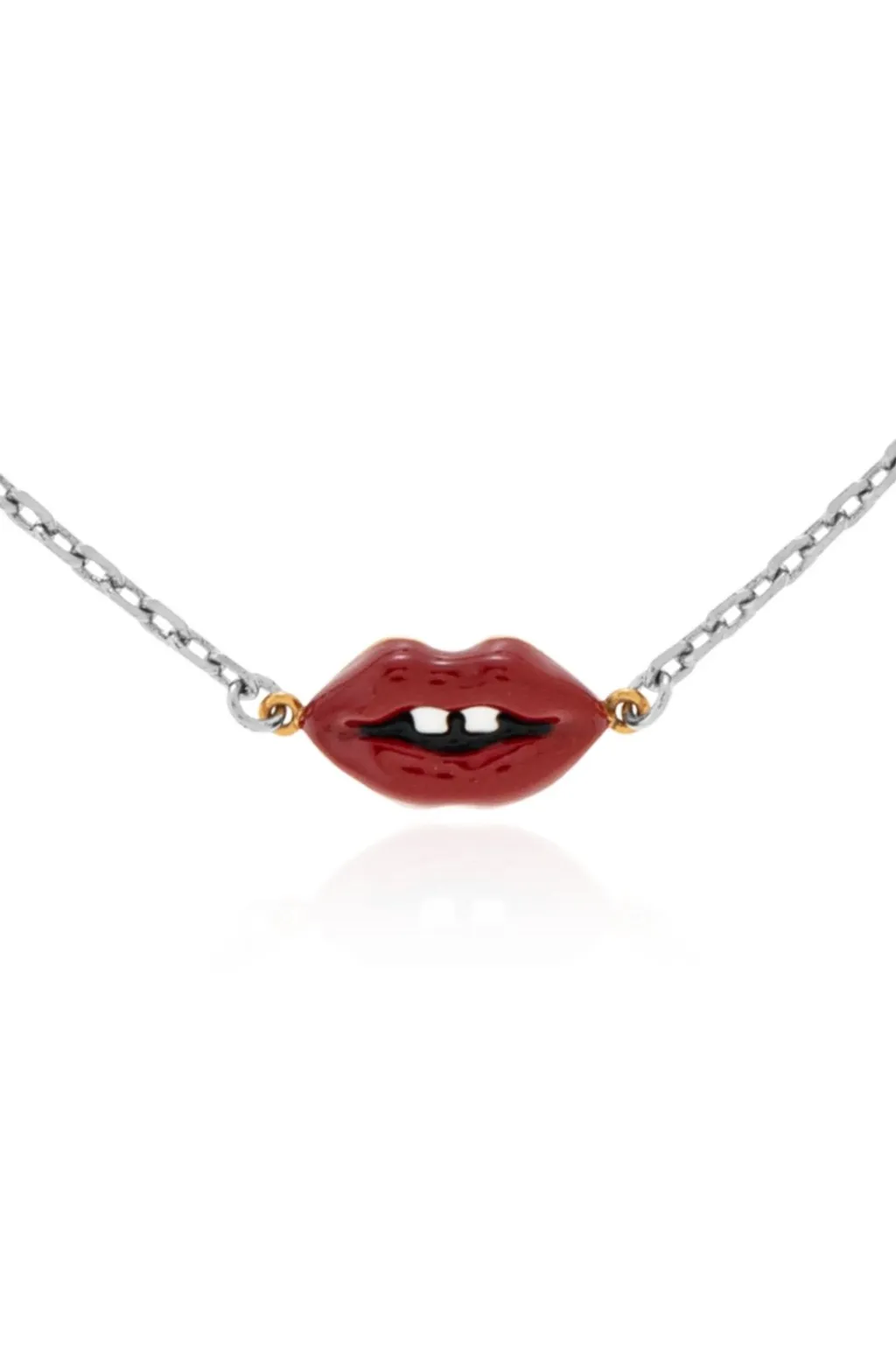 Lipstick And Pearl Charm Bracelet