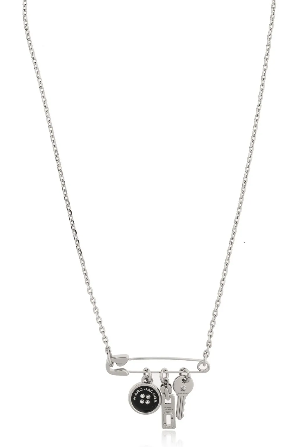 Safety Pin Charm Necklace